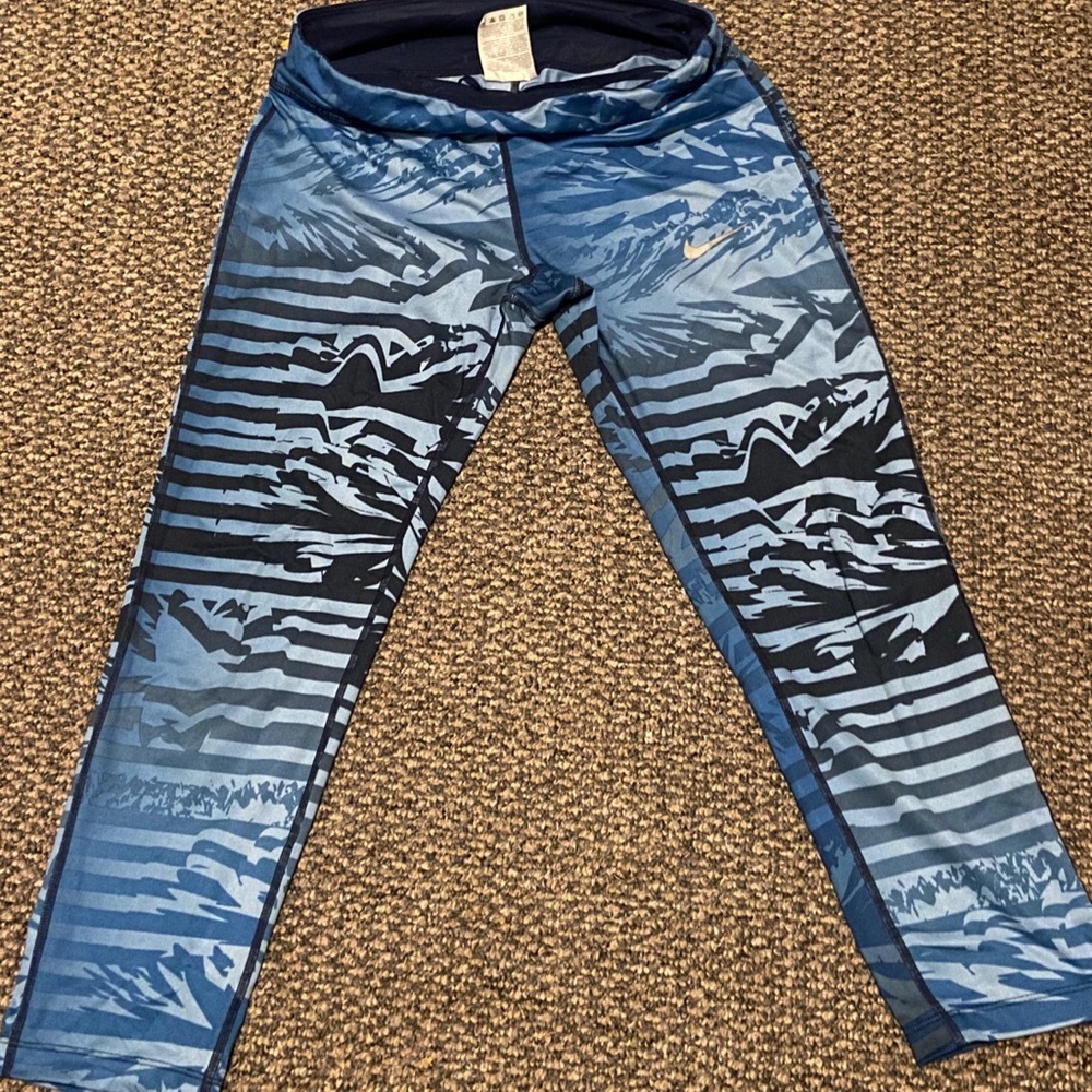Nike Blue Capri-length Leggings
